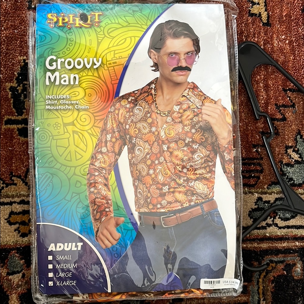Spirit Retro Paisley Costume with Accessories